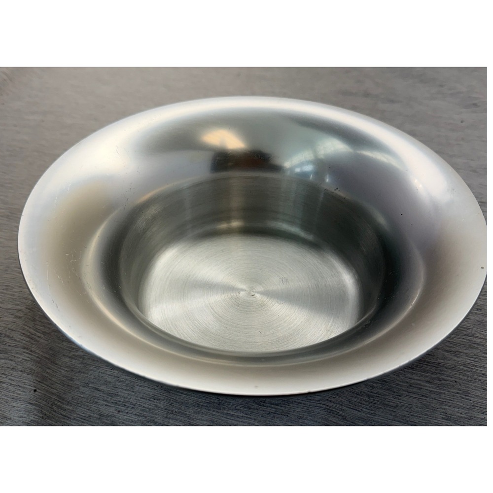 Vintage Kensington Aluminum Bowl Mid Century Modern Silver Decorative Dish MCM